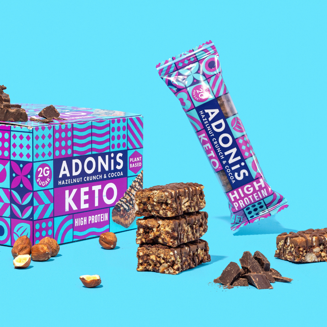 Hazelnut Crunch Keto High Protein Bars (16x45g)